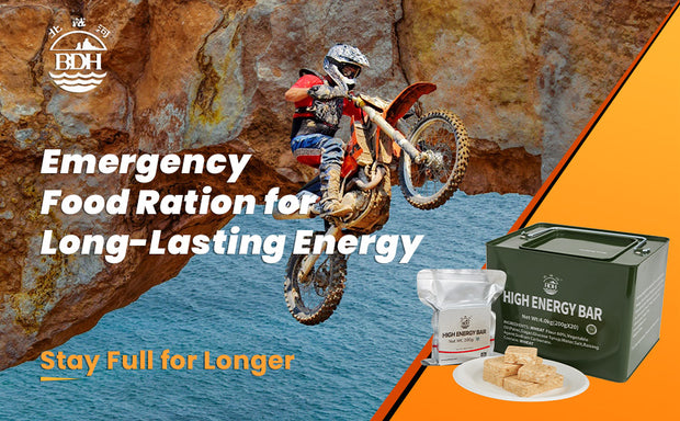 Emergency Food Rations Meal Ready To Eat, Long Self Life 19000 Calorie Survival Tabs Perfect for Camping, Hiking,  20 Pack with Tin Box